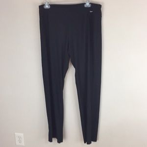 Nike Black Yoga Training Relaxed Fit Pants Exercise Pants Size L 12-14